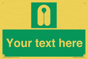 Custom sign safe condition Lifejacket